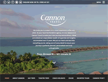 Tablet Screenshot of cannontravel.co.uk